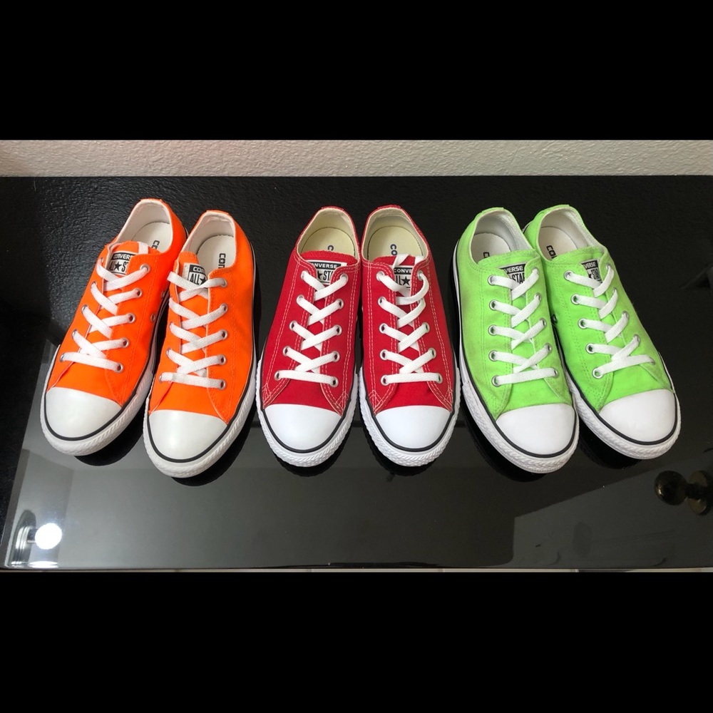 Converse sneakers 3 pairs
